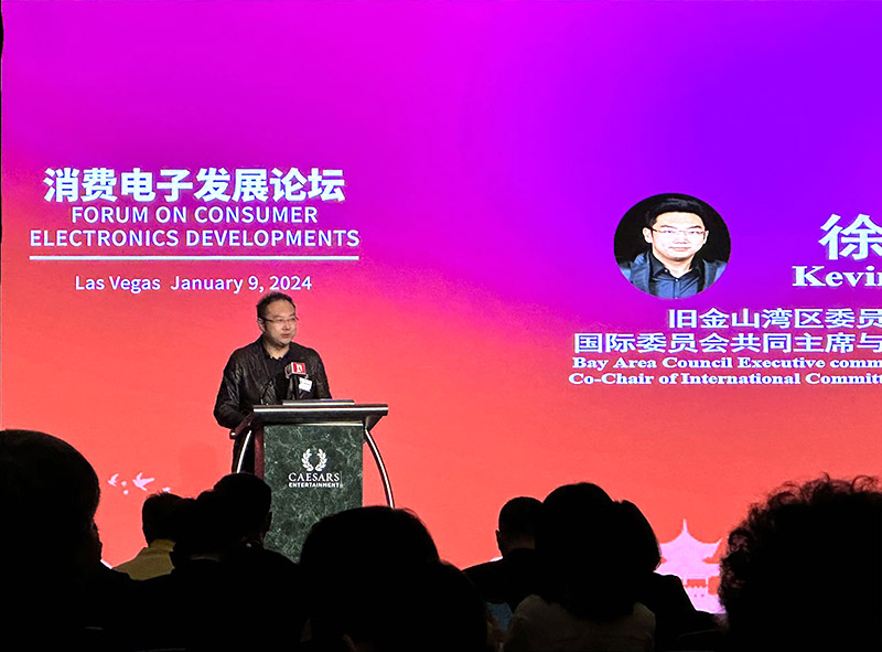 9170金沙集团_中国之夜暨消耗电子生长论坛在拉斯维加斯举行，，，湾区委员会董事、APEC行动组组长徐鹏应邀讲话